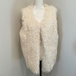Women’s Cream Lamb Fur Vest